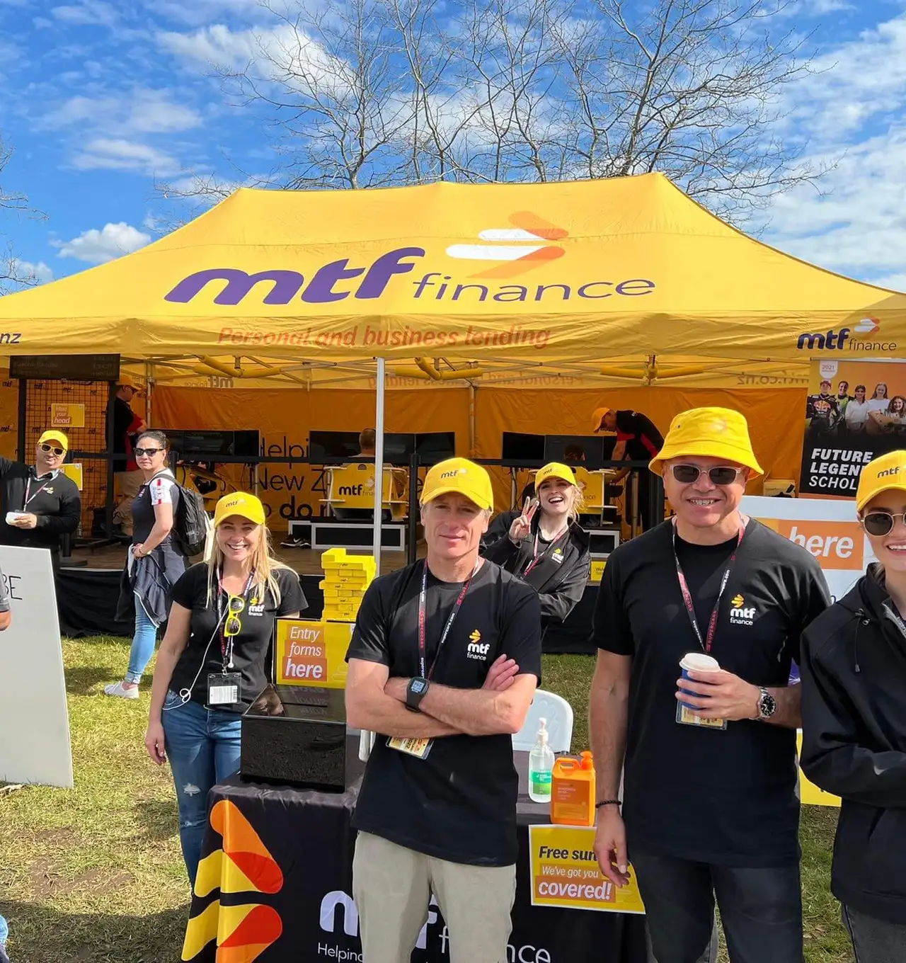 The MTF Finance team at the 2022 ITM Auckland SuperSprint