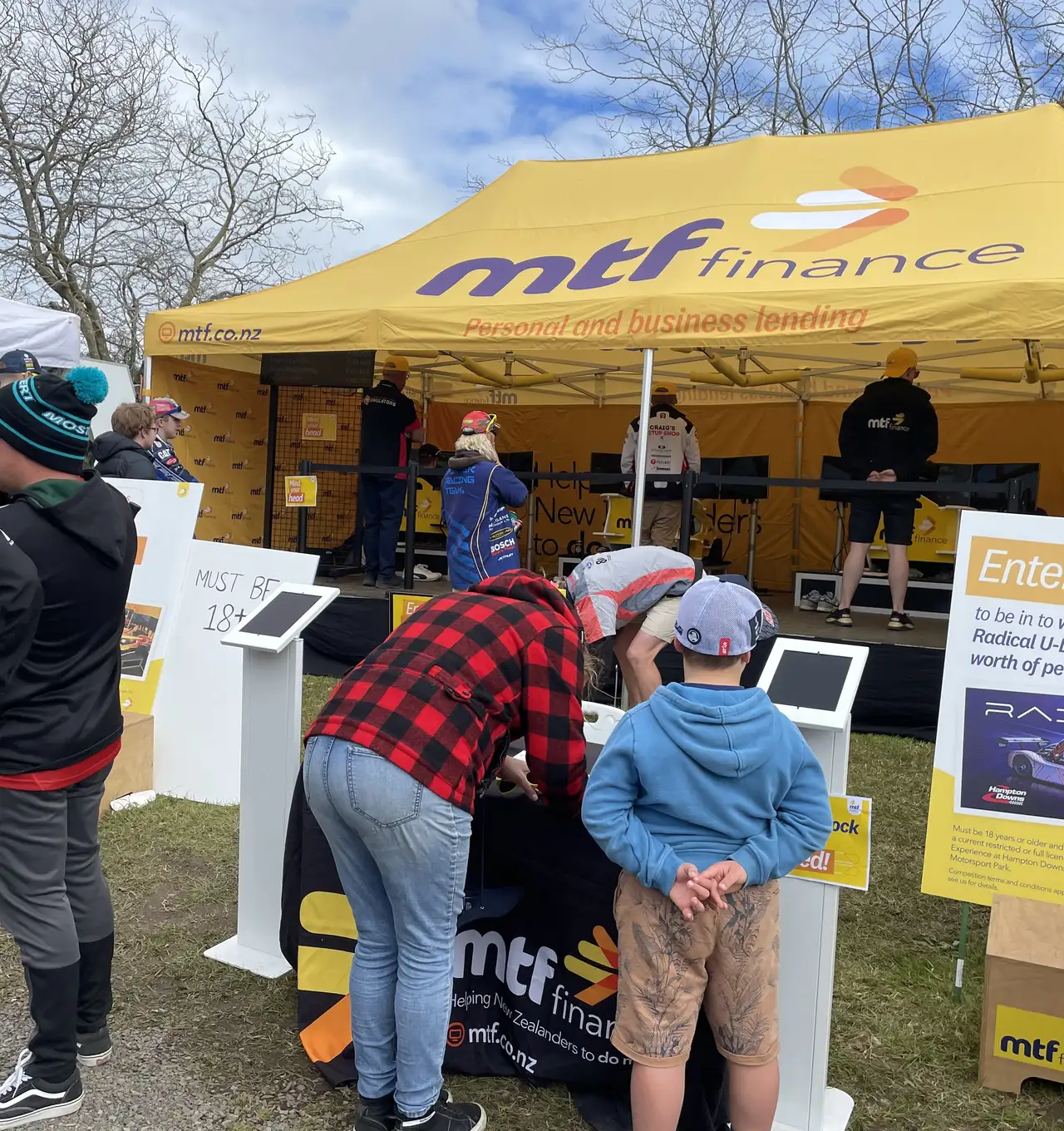 MTF Finance stand at 2022 ITM SuperSprints race