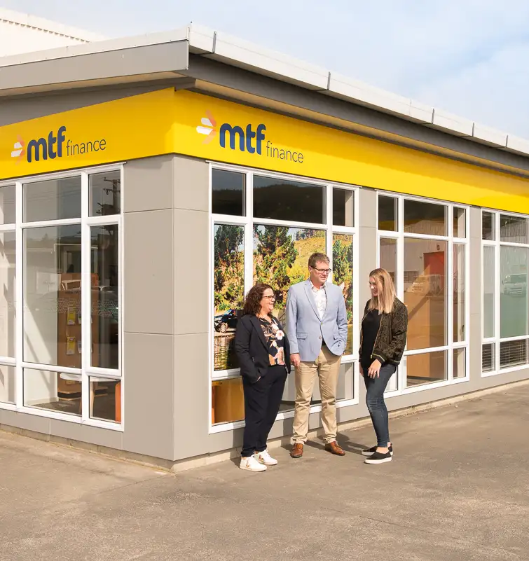 MTF Finance Upper Hutt team and office exterior