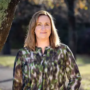 Woman posing for headshot