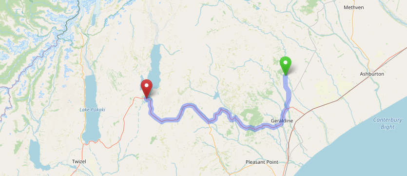 Peel Forest to Tekapo.png